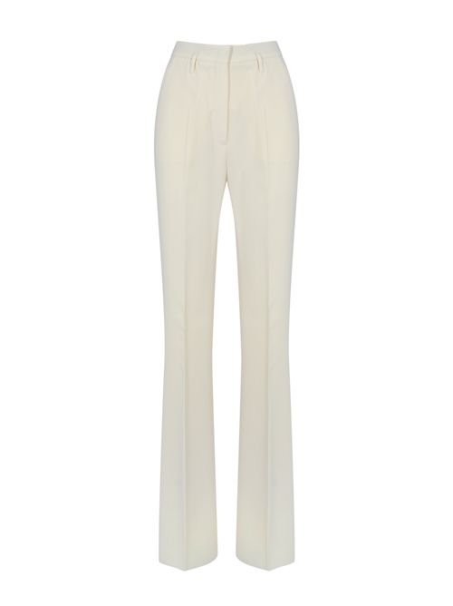 Pantalone a zampa Alabama in cady Bianco avorio MAX MARA STUDIO | 2526136131600008